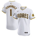 Tony Fernández San Diego Padres Home Elite Sponsor Patch Player Jersey - White
