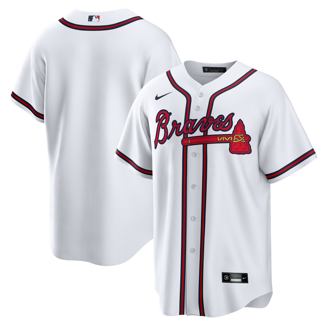 Atlanta Braves Home Big & Tall Replica Jersey - White