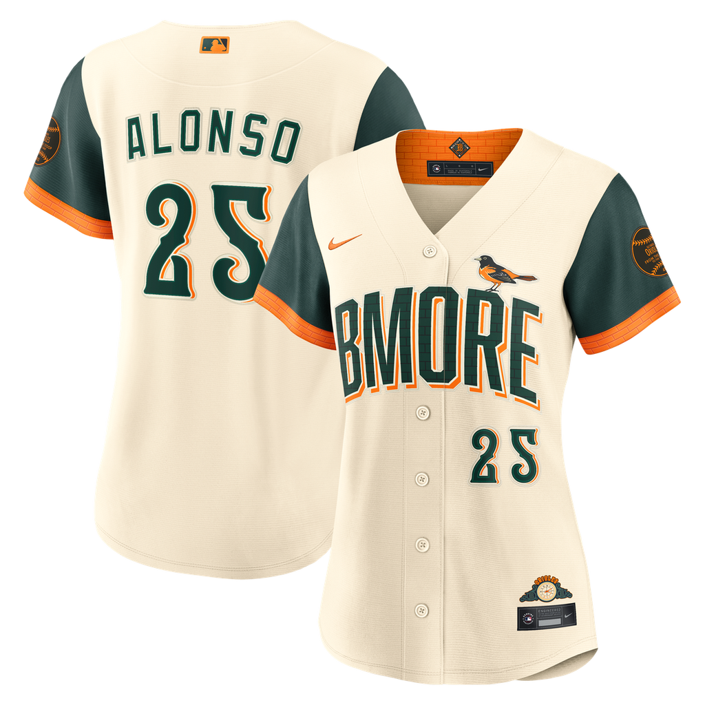 Pete Alonso Baltimore Orioles Women's 2026 City Connect Stadium Jersey - Cream