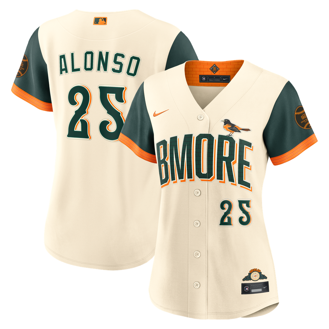 Pete Alonso Baltimore Orioles Women's 2026 City Connect Stadium Jersey - Cream