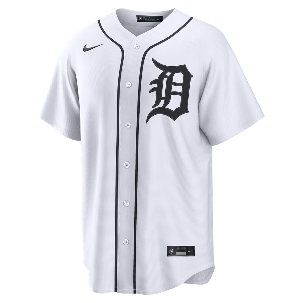 Javier Báez Detroit Tigers Home Replica Jersey - White