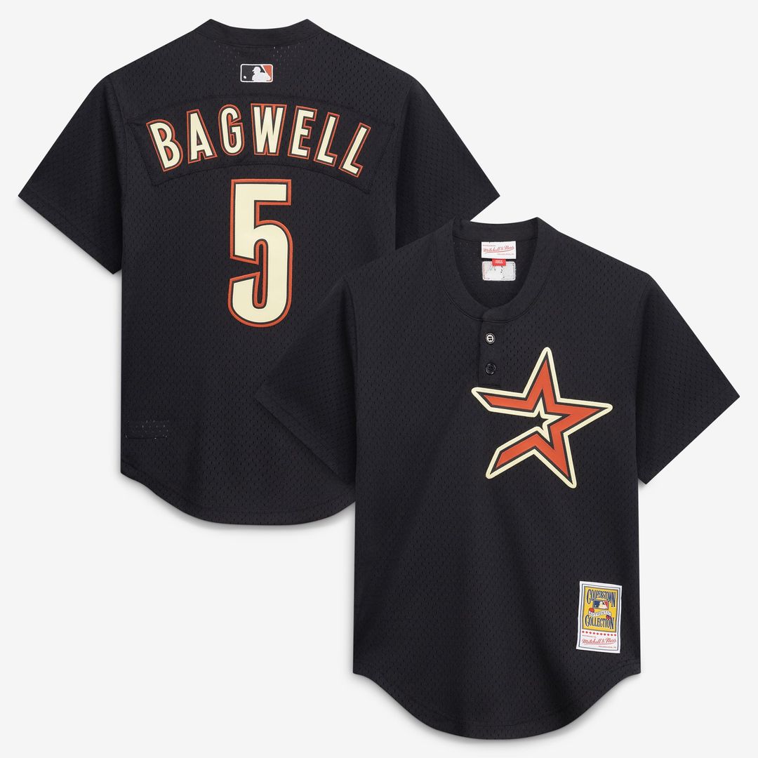 Jeff Bagwell Houston Astros Authentic Batting Practice Jersey - Black