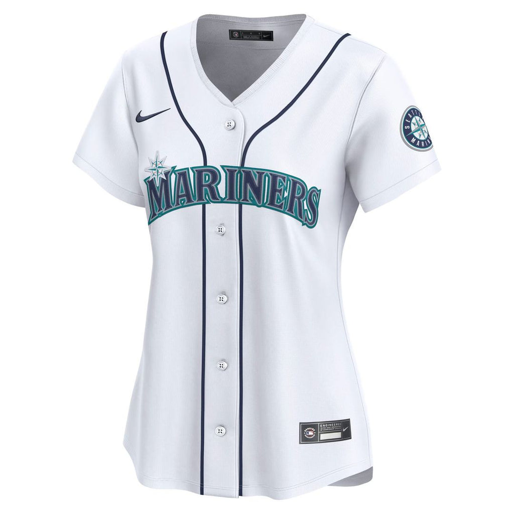 Cal Raleigh Seattle Mariners Women's Home Limited Player Jersey - White