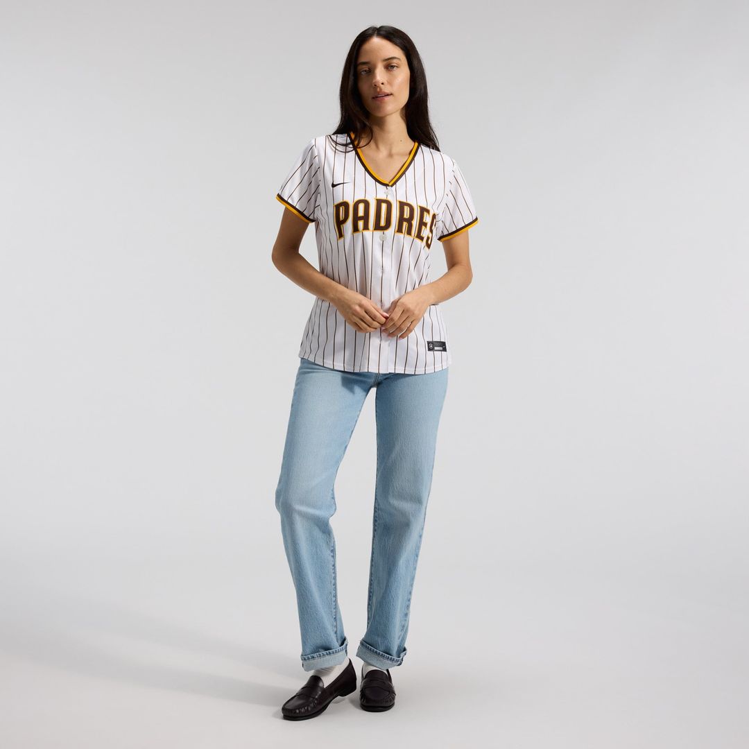 San Diego Padres Women's Home Replica Team Jersey - White