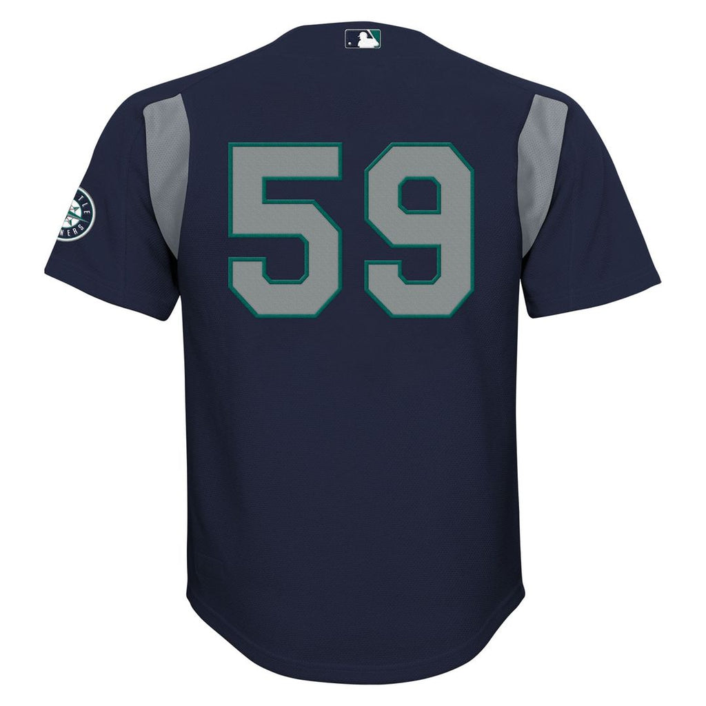 Felix Hernandez Seattle Mariners Youth Mesh Batting Practice Jersey - Navy