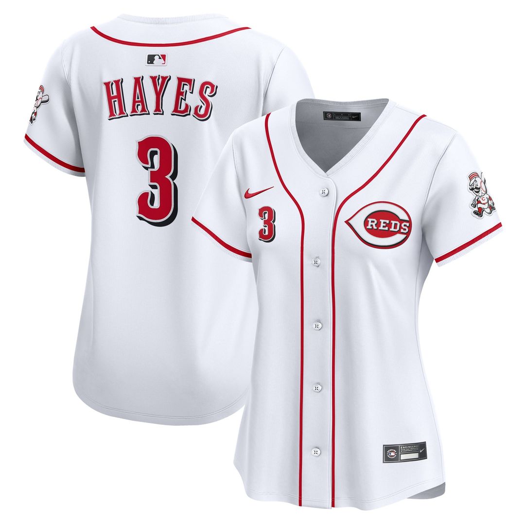 Ke'Bryan Hayes Cincinnati Reds Women's Home Limited Player Jersey - White