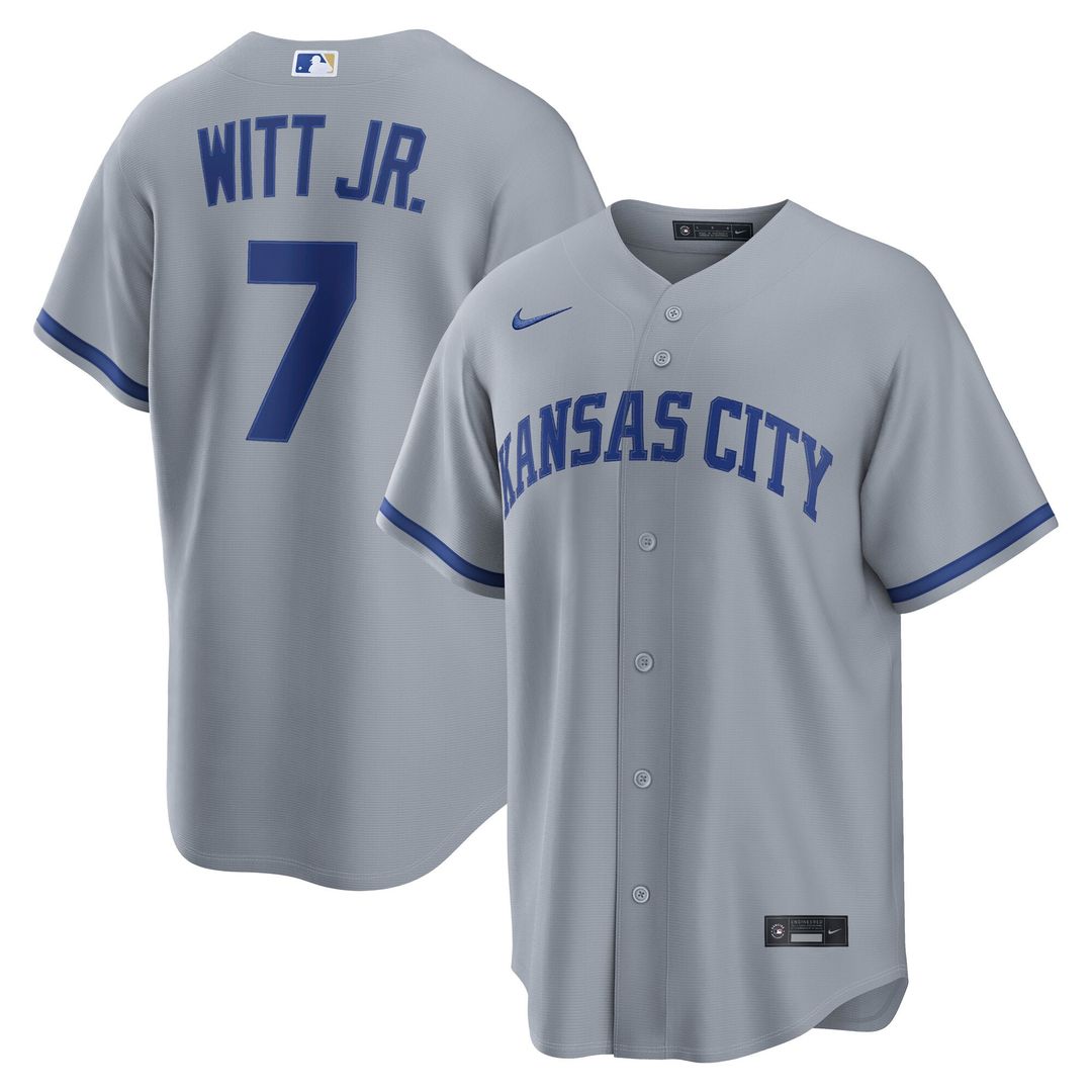 Bobby Witt Jr. Kansas City Royals Alternate Replica Jersey - Light Blue