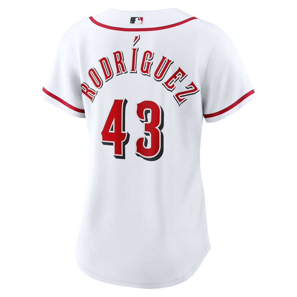 Héctor Rodríguez Cincinnati Reds Women's Home Replica Jersey - White