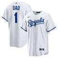 Kansas City Royals #1 Dad Home Replica Jersey - White
