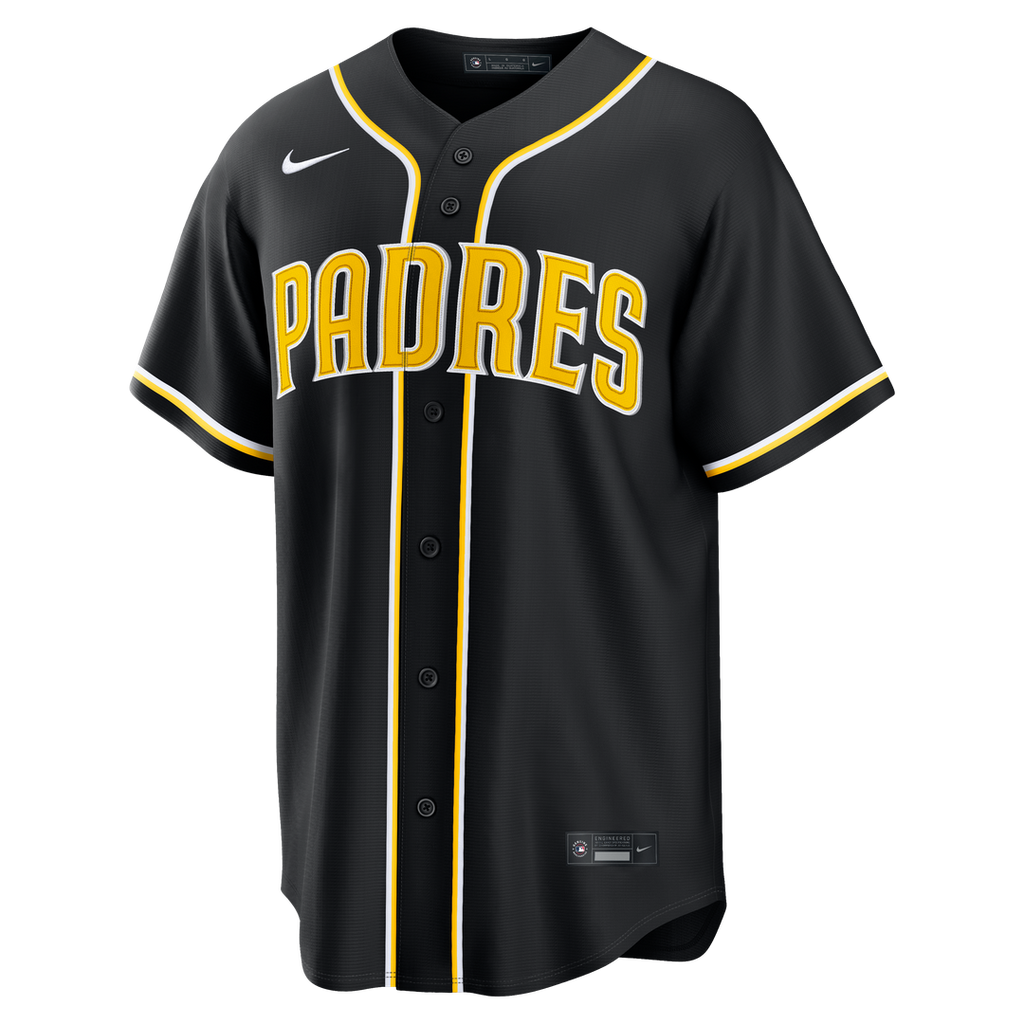 Jackson Merrill San Diego Padres Fashion Replica Black Out Jersey