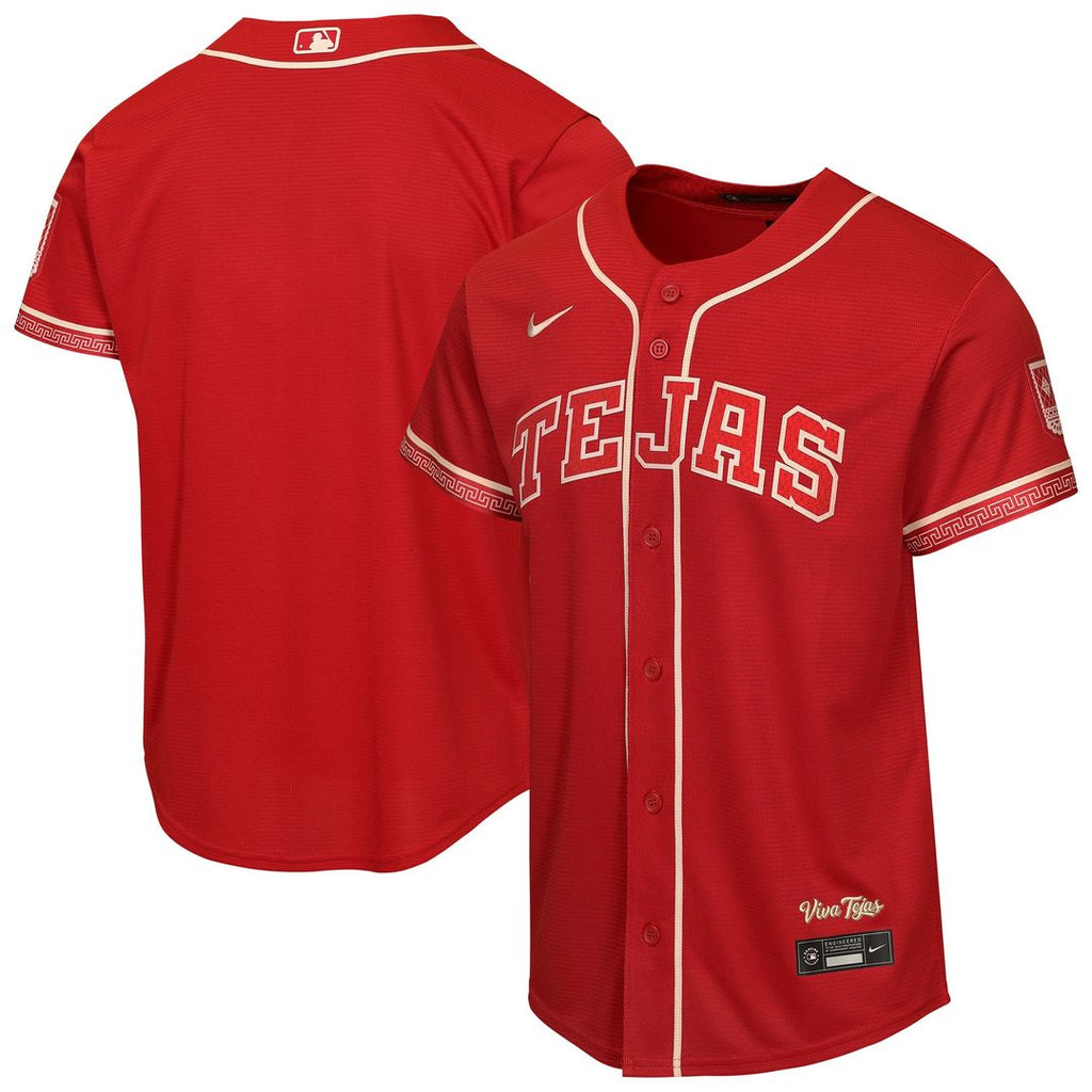 Texas Rangers Youth 2026 City Connect Stadium Jersey - Red