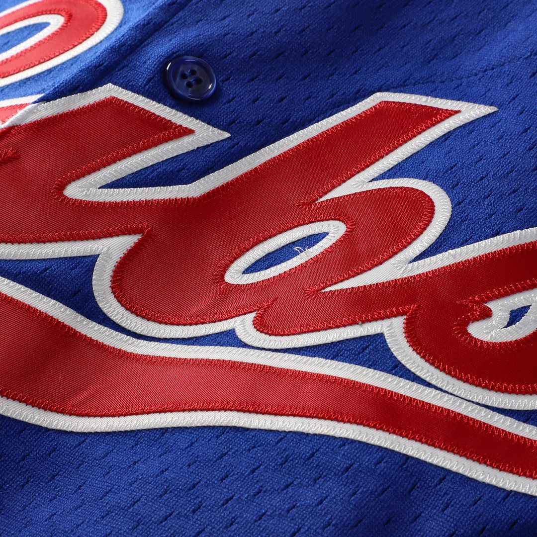 Ryne Sandberg Chicago Cubs Cooperstown Collection 1996 Mesh Batting Practice Button - Up Jersey - Royal