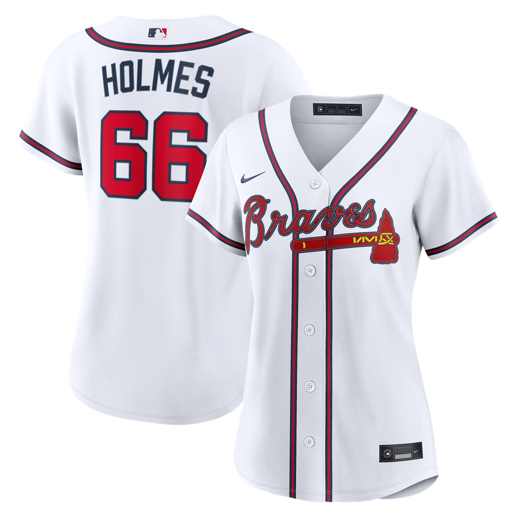 Grant Holmes Atlanta Braves Women's Home Replica Jersey - White