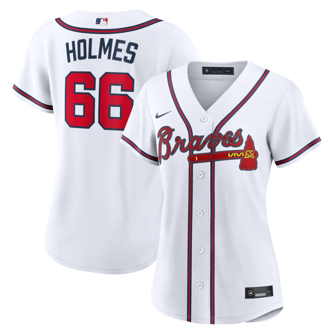 Grant Holmes Atlanta Braves Women's Home Replica Jersey - White