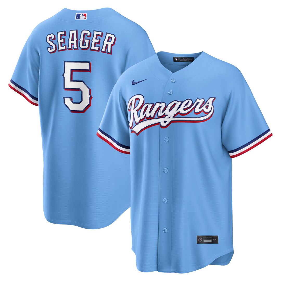 Corey Seager Texas Rangers Road Replica Jersey - Gray