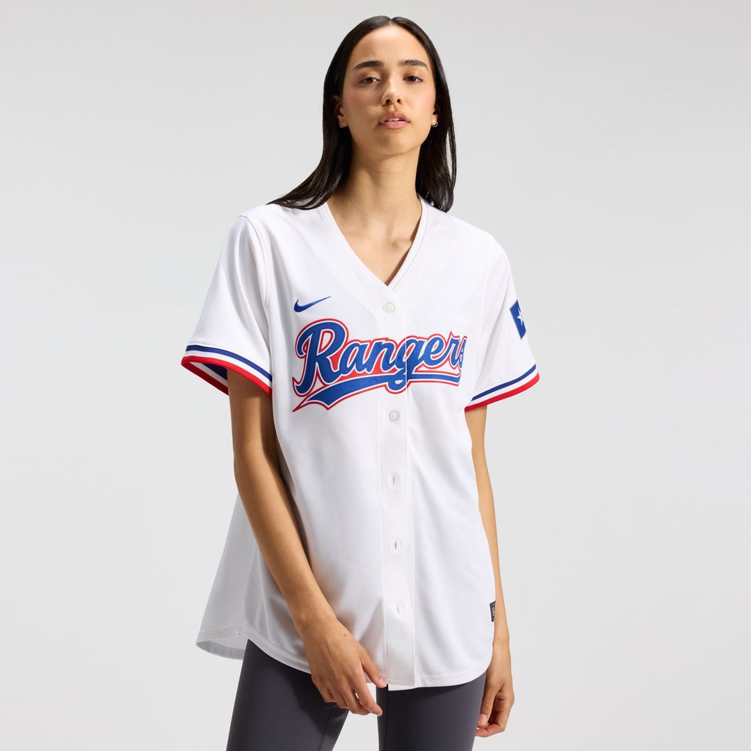 Texas Rangers Women's Home Limited Jersey - White