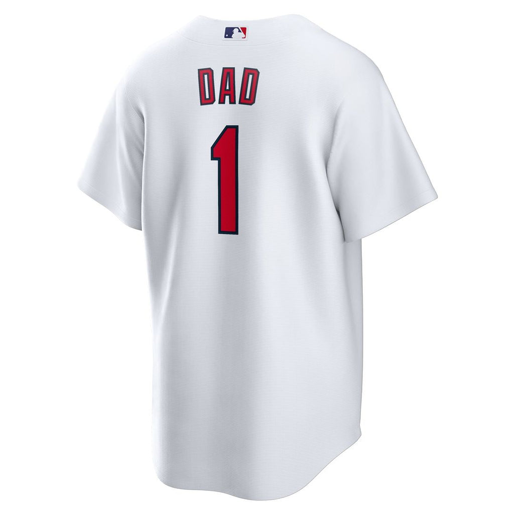 St. Louis Cardinals #1 Dad Home Replica Jersey - White