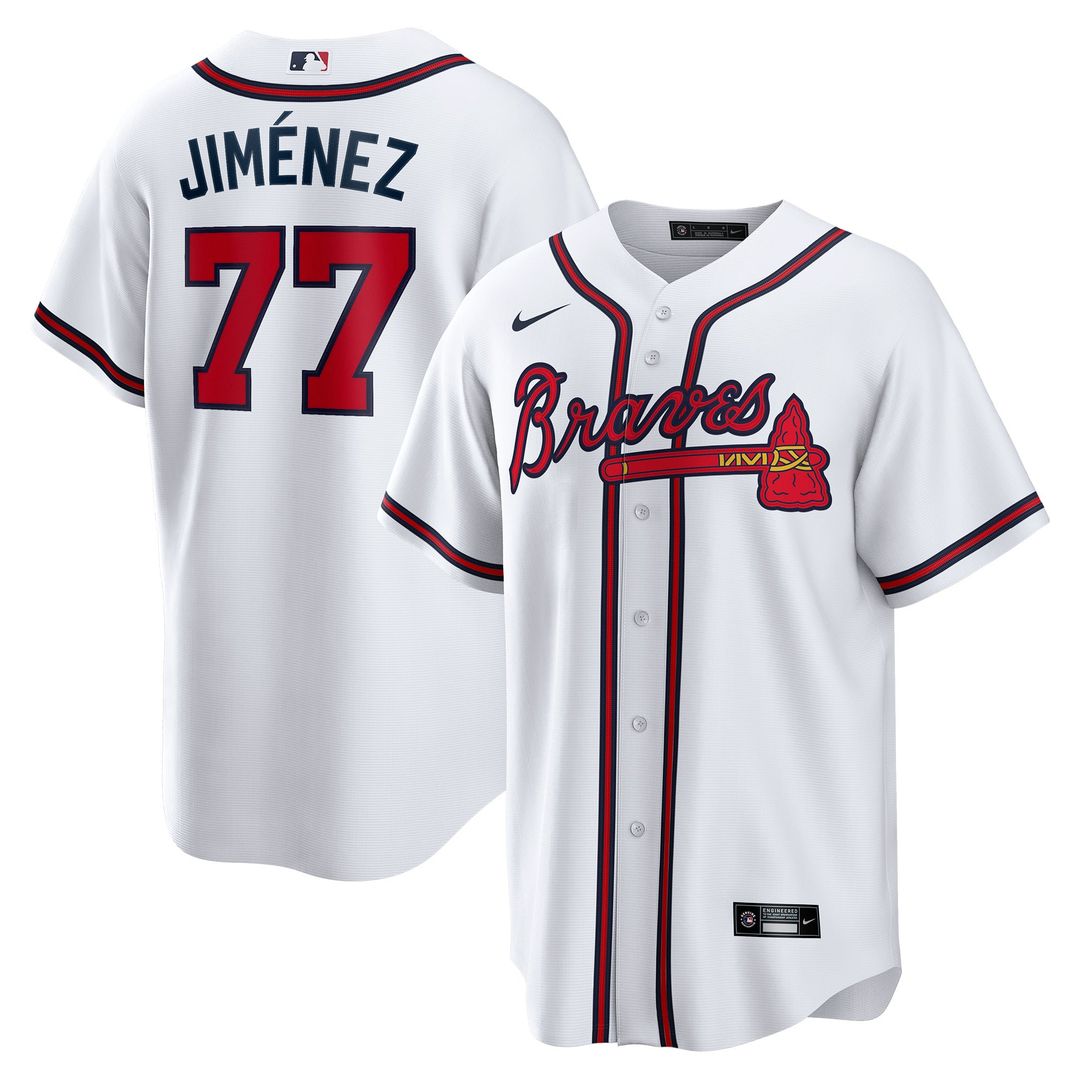 Joe Jiménez Atlanta Braves Home Replica Player Jersey - White
