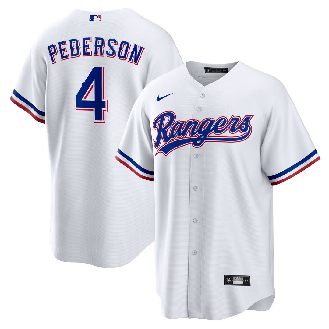 Joc Pederson Texas Rangers Home Replica Jersey - White