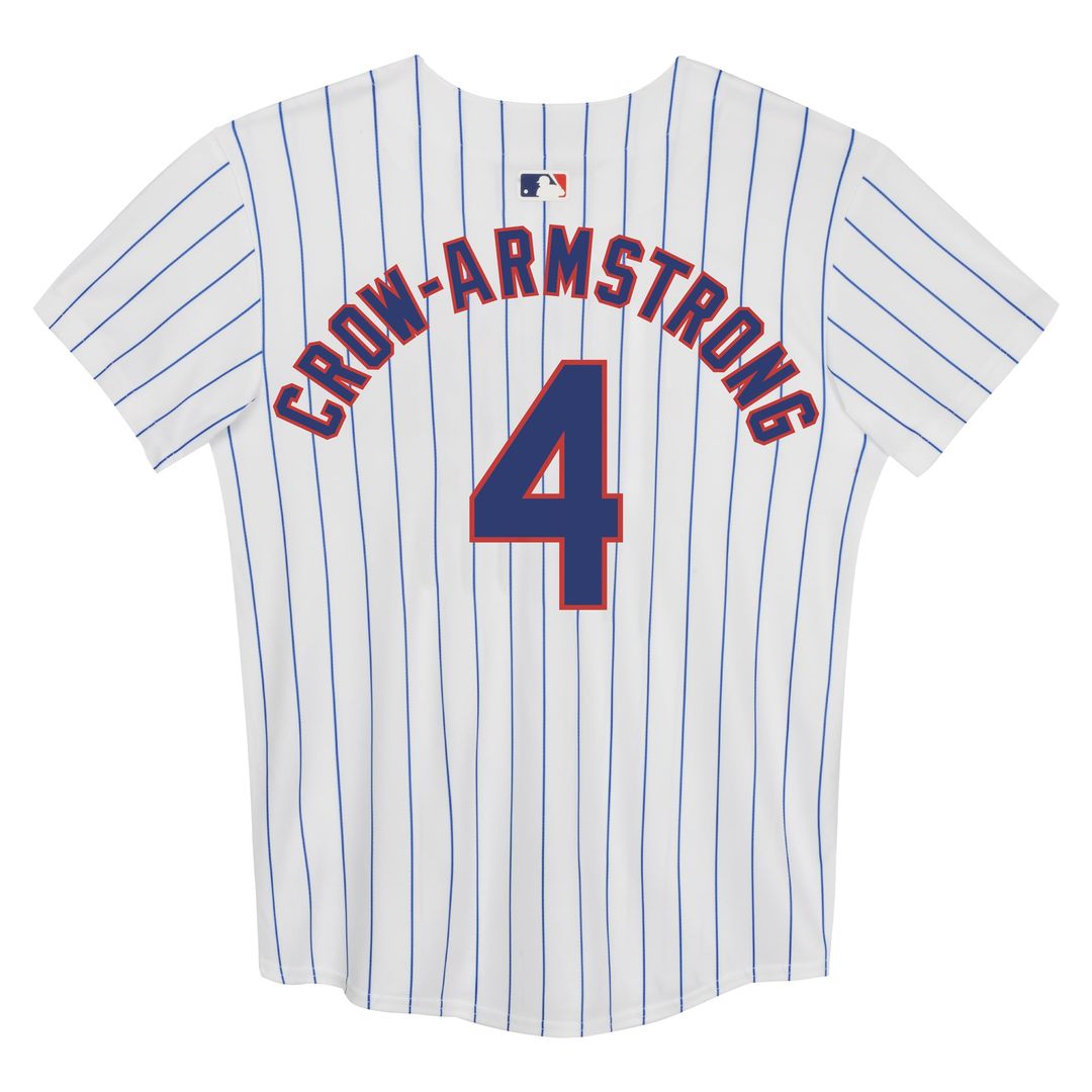 Pete Crow - Armstrong Chicago Cubs Preschool Home Game Jersey - White