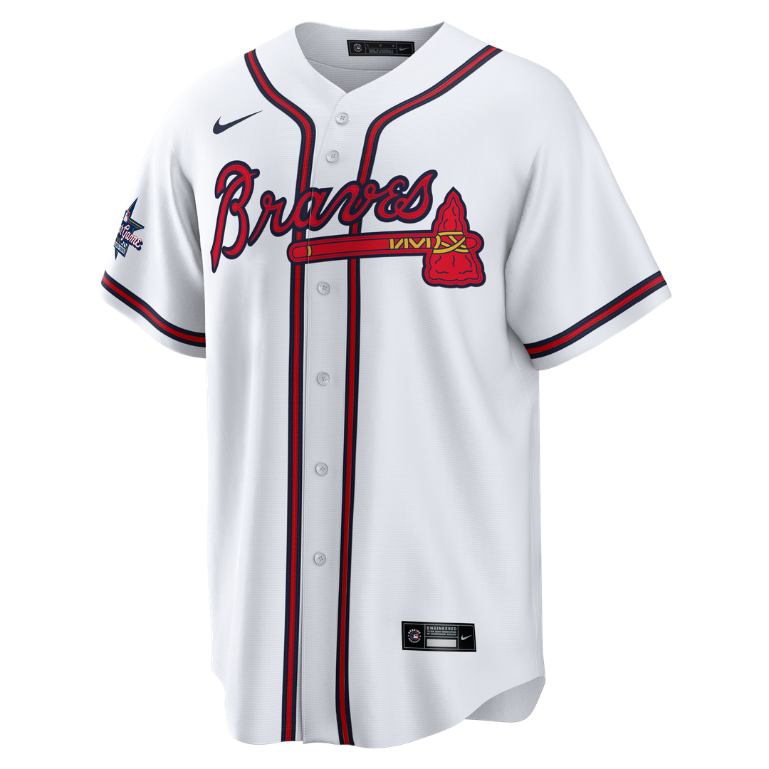 Deion Sanders Atlanta Braves Home Retired Player Replica Jersey - White