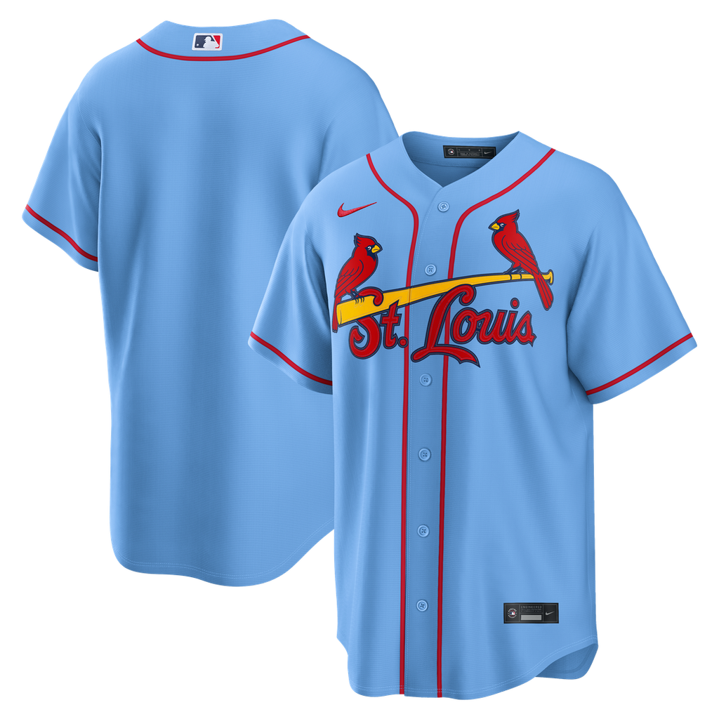 St. Louis Cardinals Alternate Replica Jersey - Light Blue