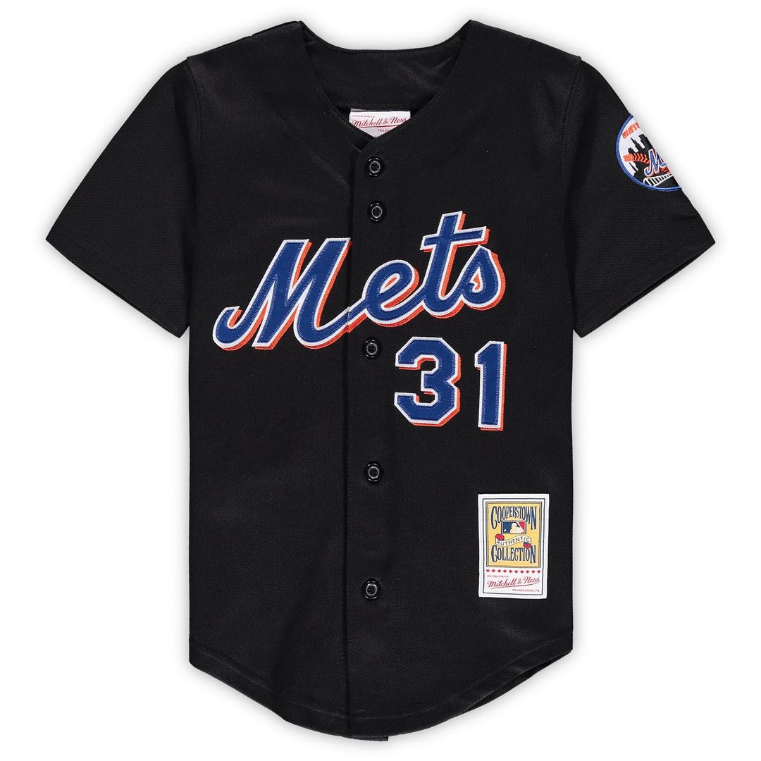 Mike Piazza New York Mets Preschool & Toddler Cooperstown Collection Mesh Jersey - Black