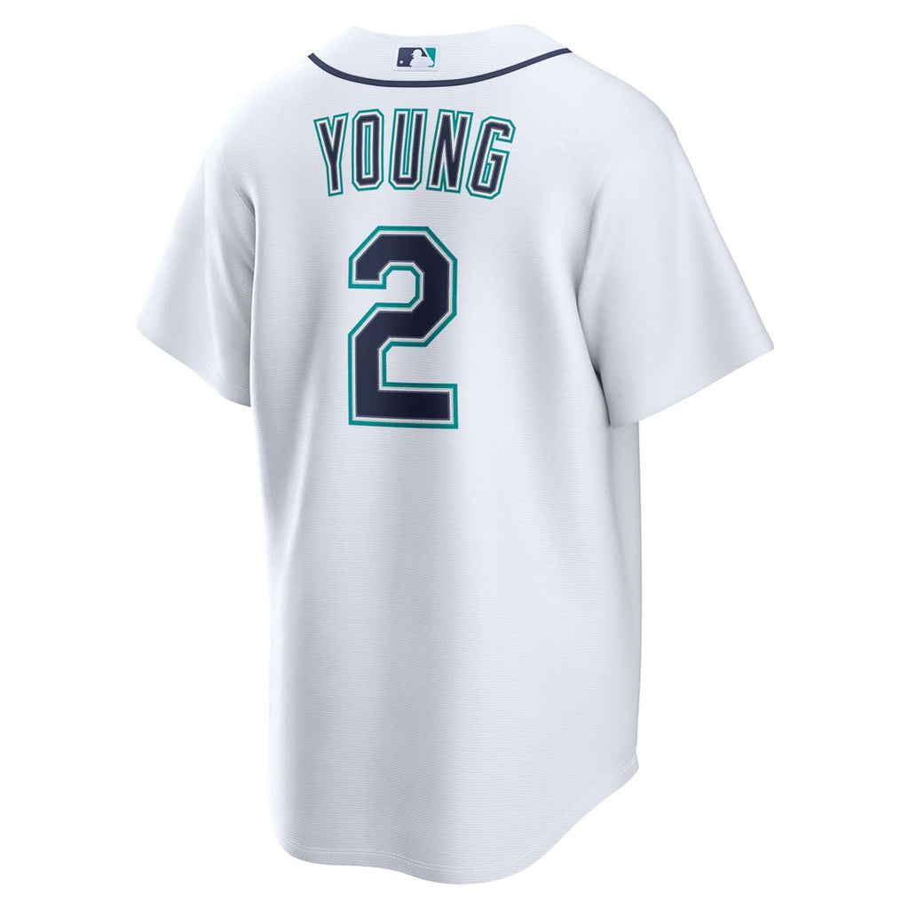Cole Young Seattle Mariners Home Replica Jersey - White