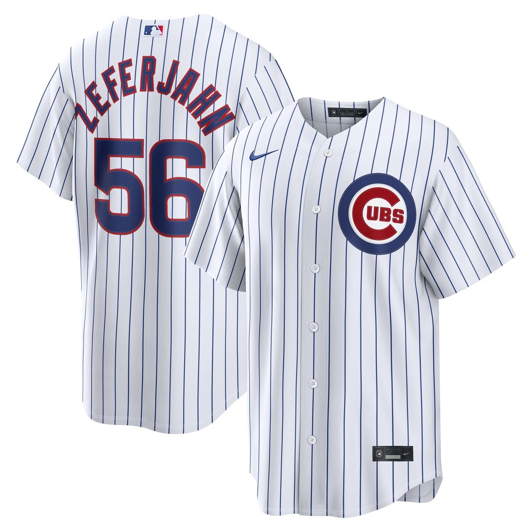 Ryan Zeferjahn Chicago Cubs Home Replica Jersey - White