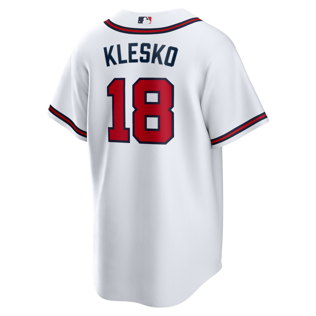 Ryan Klesko Atlanta Braves Home Retired Player Replica Jersey - White