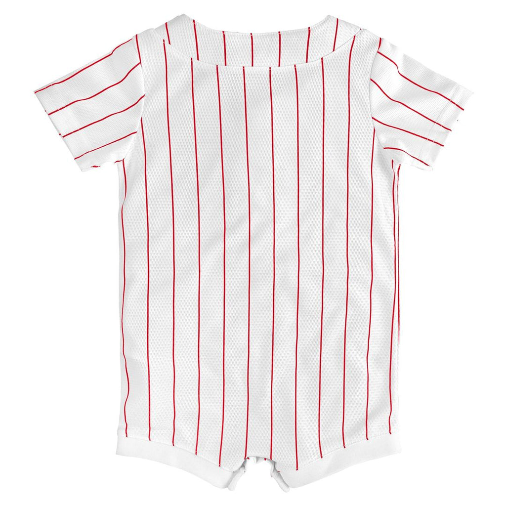 Philadelphia Phillies Newborn Home Replica Romper Jersey - White