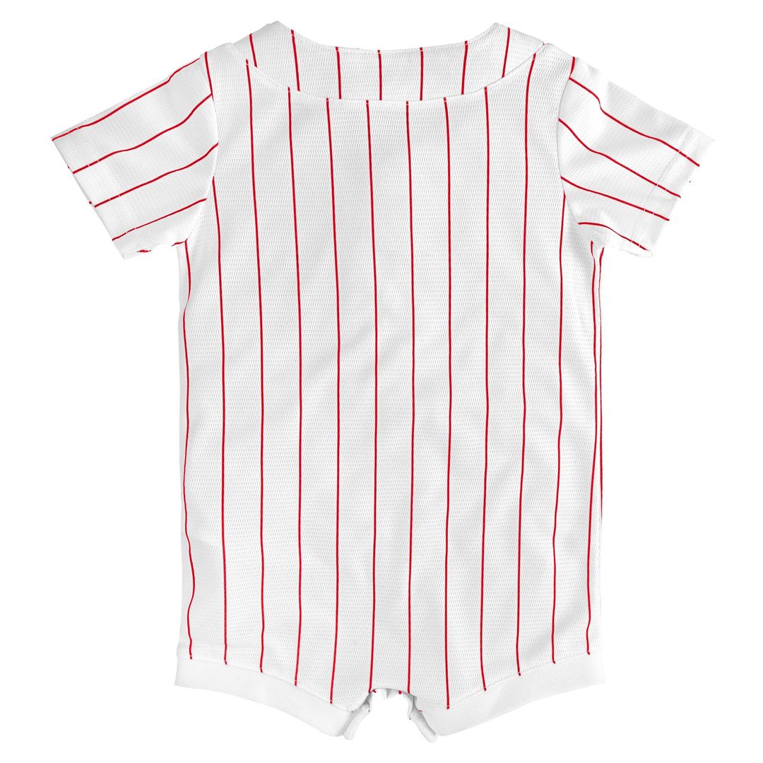 Philadelphia Phillies Newborn Home Replica Romper Jersey - White