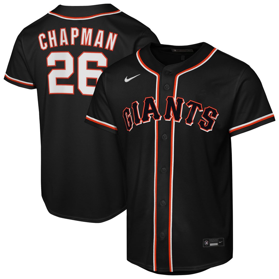 Matt Chapman San Francisco Giants Youth Fashion Replica Player Jersey - Black