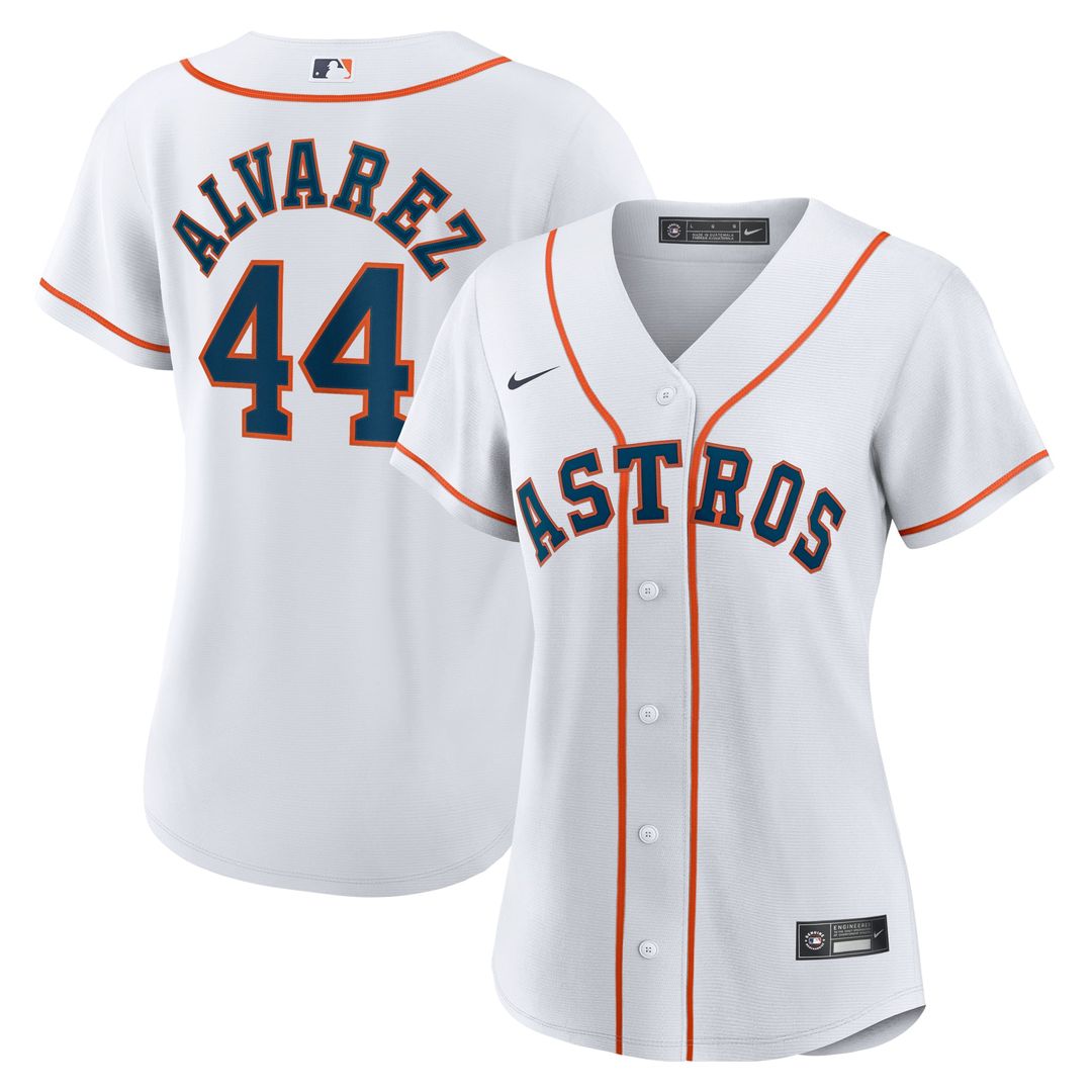 Yordan Alvarez Houston Astros Women's Home Replica Jersey - White