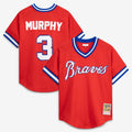 Dale Murphy Atlanta Braves Authentic Batting Practice Jersey - Scarlet