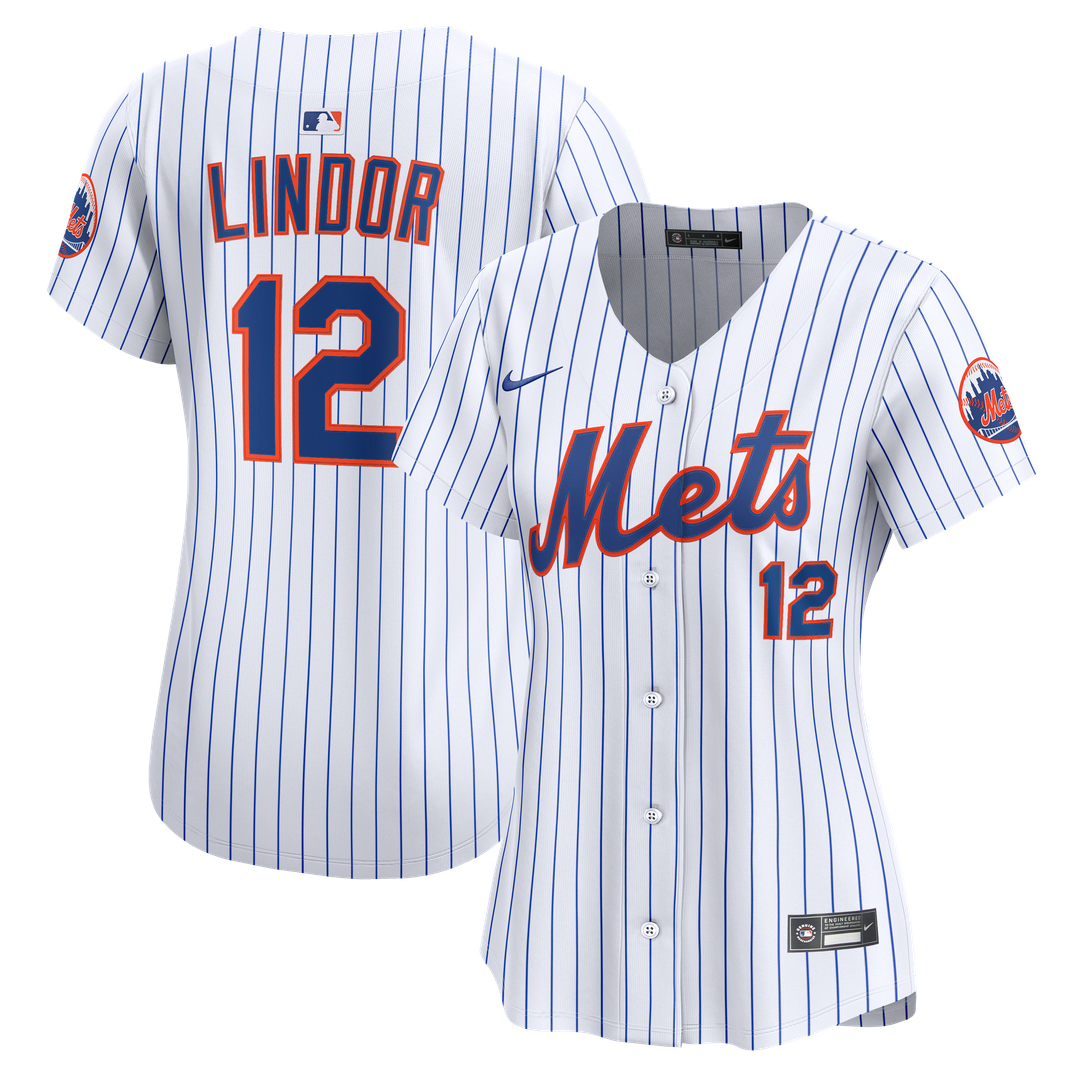 Francisco Lindor New York Mets Women's Home Limited Jersey - White