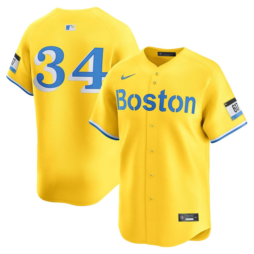 David Ortiz Boston Red Sox Alternate 3 Limited Jersey - Yellow