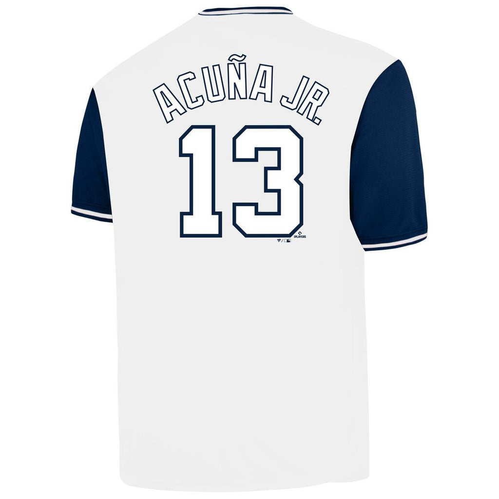 Ronald Acuña Jr. Atlanta Braves Profile Big & Tall Name & Number Jersey - White