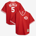 Johnny Bench Cincinnati Reds Cooperstown Collection Big & Tall Mesh Batting Practice Jersey - Red