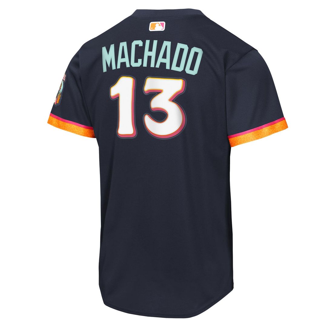 Manny Machado San Diego Padres Youth 2026 City Connect Stadium Jersey - Obsidian