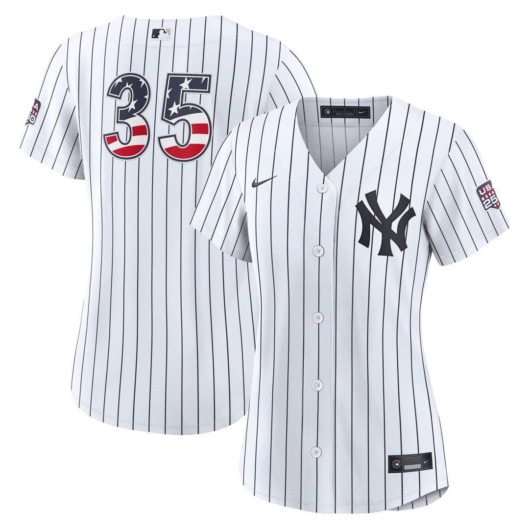 Fourth of July Women's New York Yankees Cody Bellinger White USA 250 Stadium Jersey