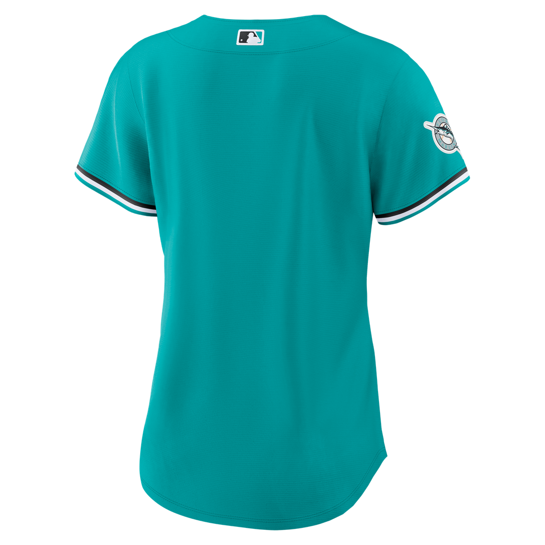 Miami Marlins Women's Alternate Stadium Jersey - Teal