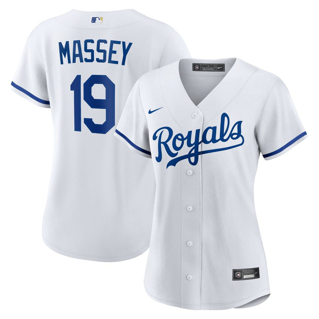 Michael Massey Kansas City Royals Women's Home Replica Jersey - White