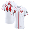 Elly De La Cruz Cincinnati Reds Home Authentic Sponsor Patch Jersey - White