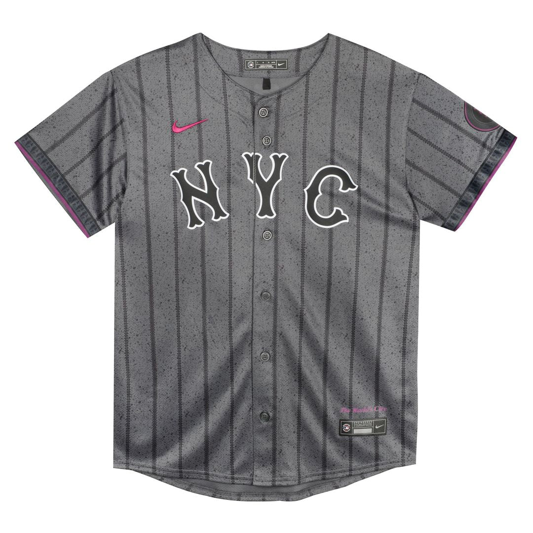 New York Mets Preschool City Connect Jersey - Gray