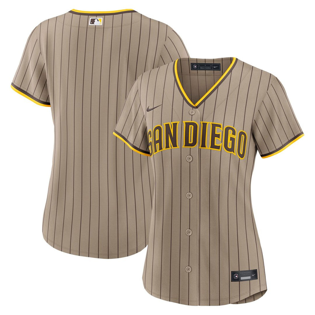 San Diego Padres Women's Alternate Replica Jersey - Sand