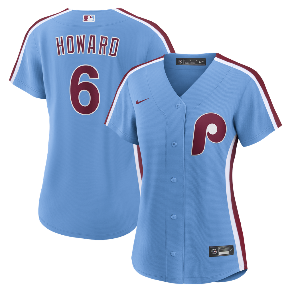 Ryan Howard Philadelphia Phillies Women's Replica Jersey - Light Blue
