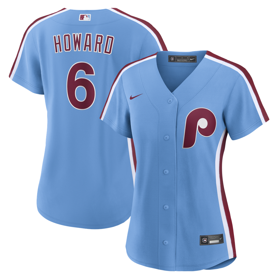 Ryan Howard Philadelphia Phillies Women's Replica Jersey - Light Blue