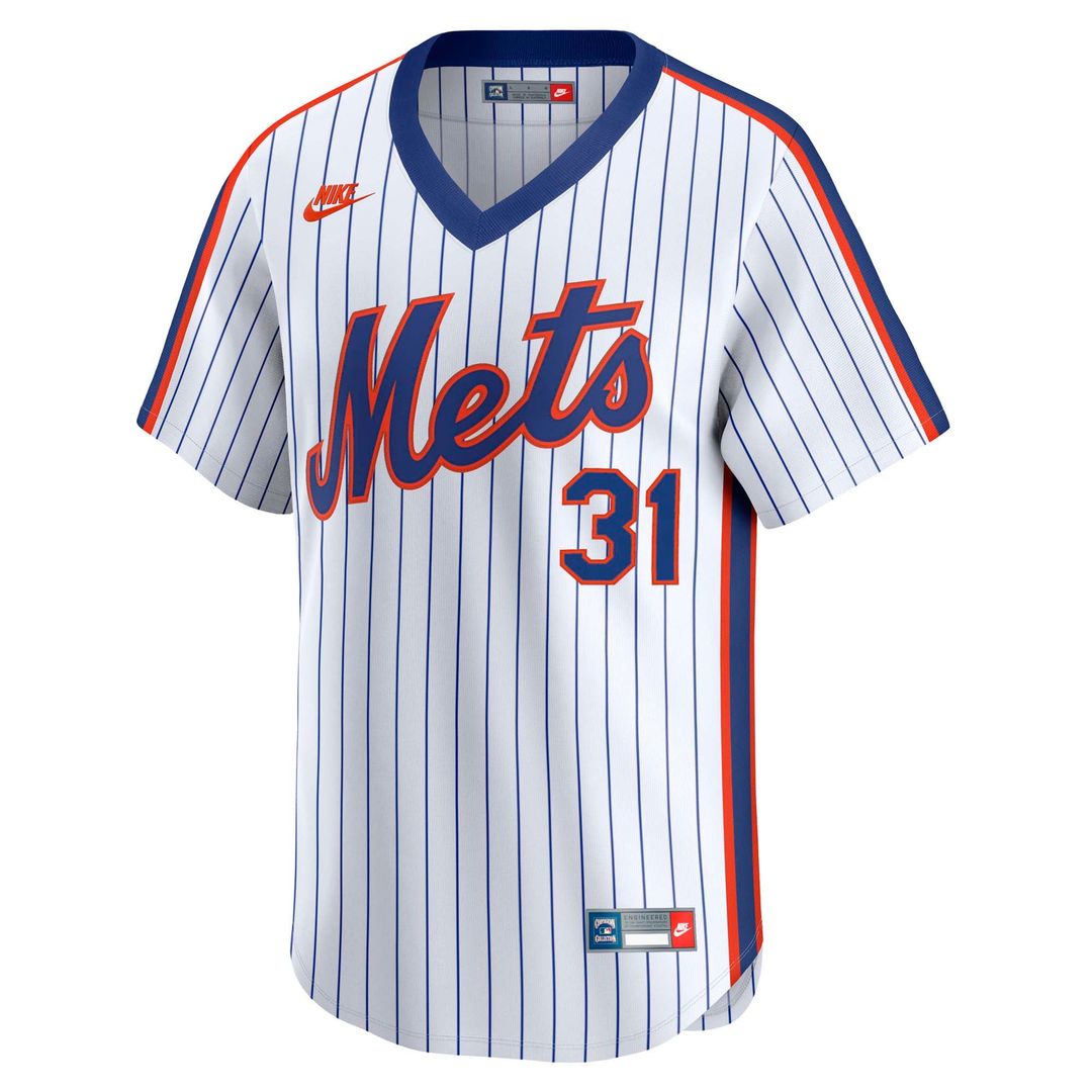 Mike Piazza New York Mets Throwback Cooperstown Collection Limited Jersey - White