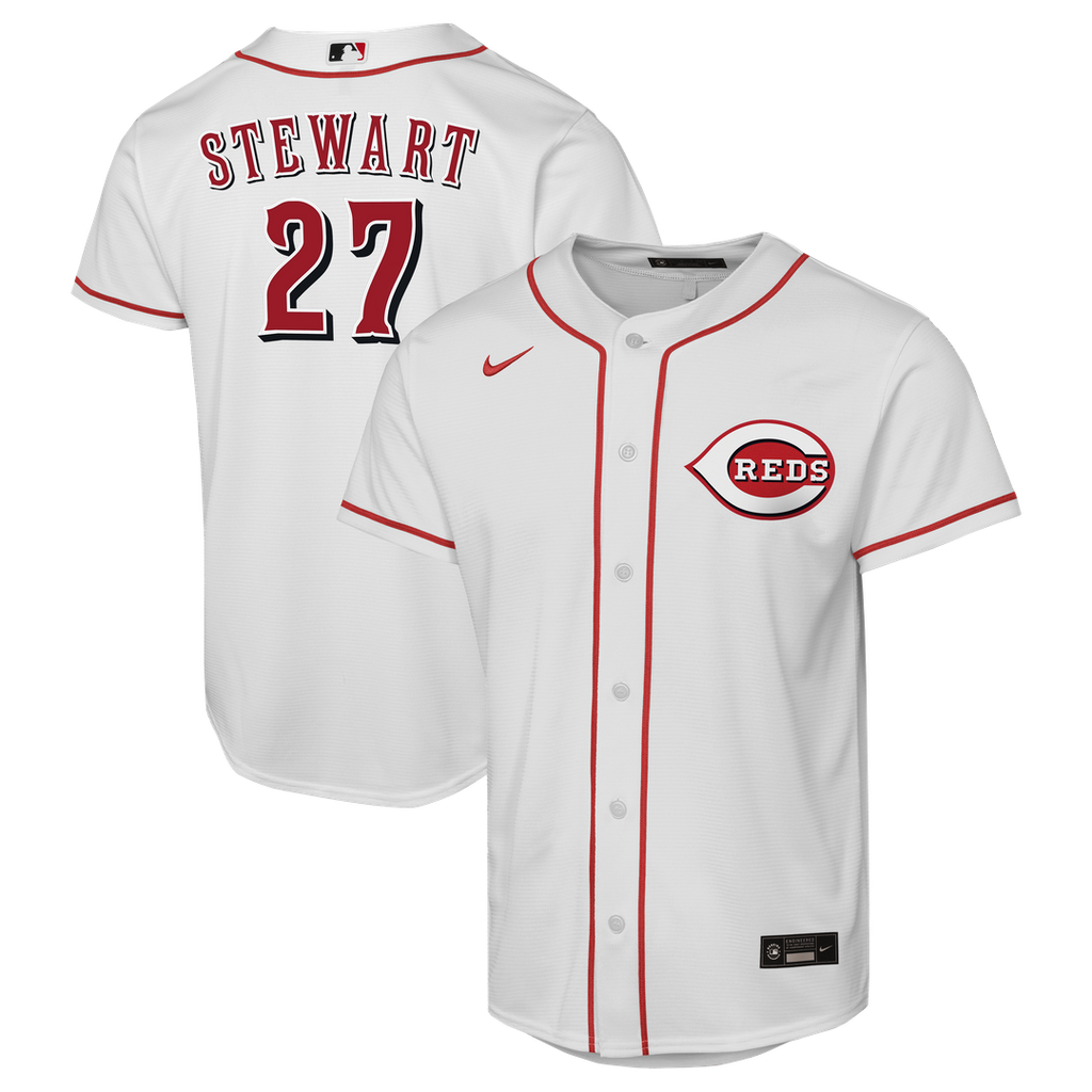 Sal Stewart Cincinnati Reds Youth Home Replica Player Jersey - White